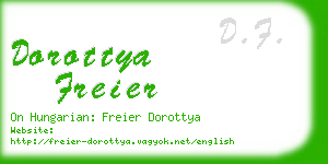 dorottya freier business card